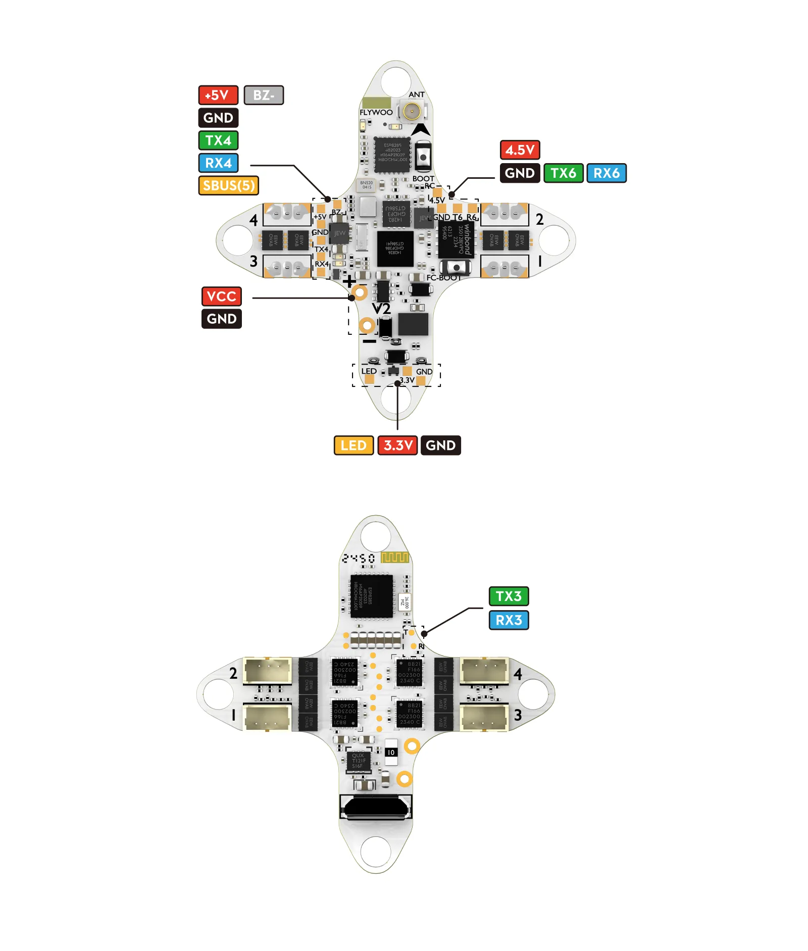 GOKU F405 HD 1S connects