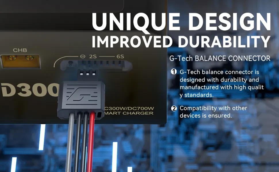 Gens ace iMars D300 Battery Charger Black