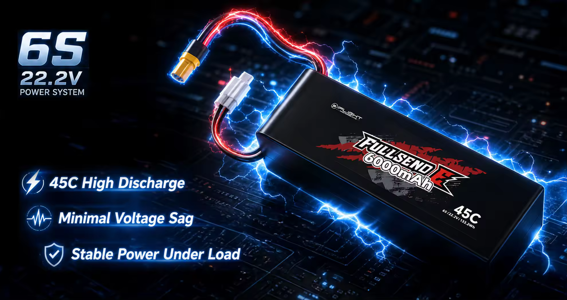 Iflight Fullsend E 6s 6000mah 45c Battery With Xt60 Plug 6