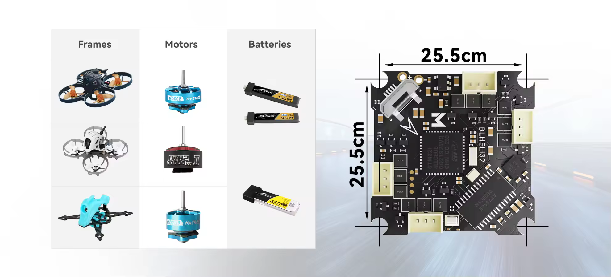 F411 15 AIO with 25.5x25.5mm mounting holes