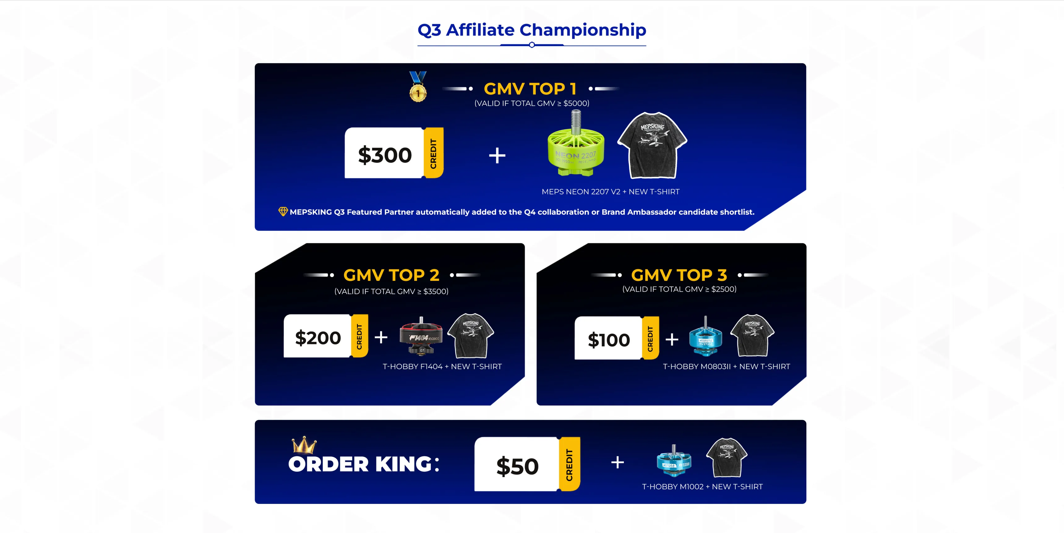 mepsking affiliate event clearance prize