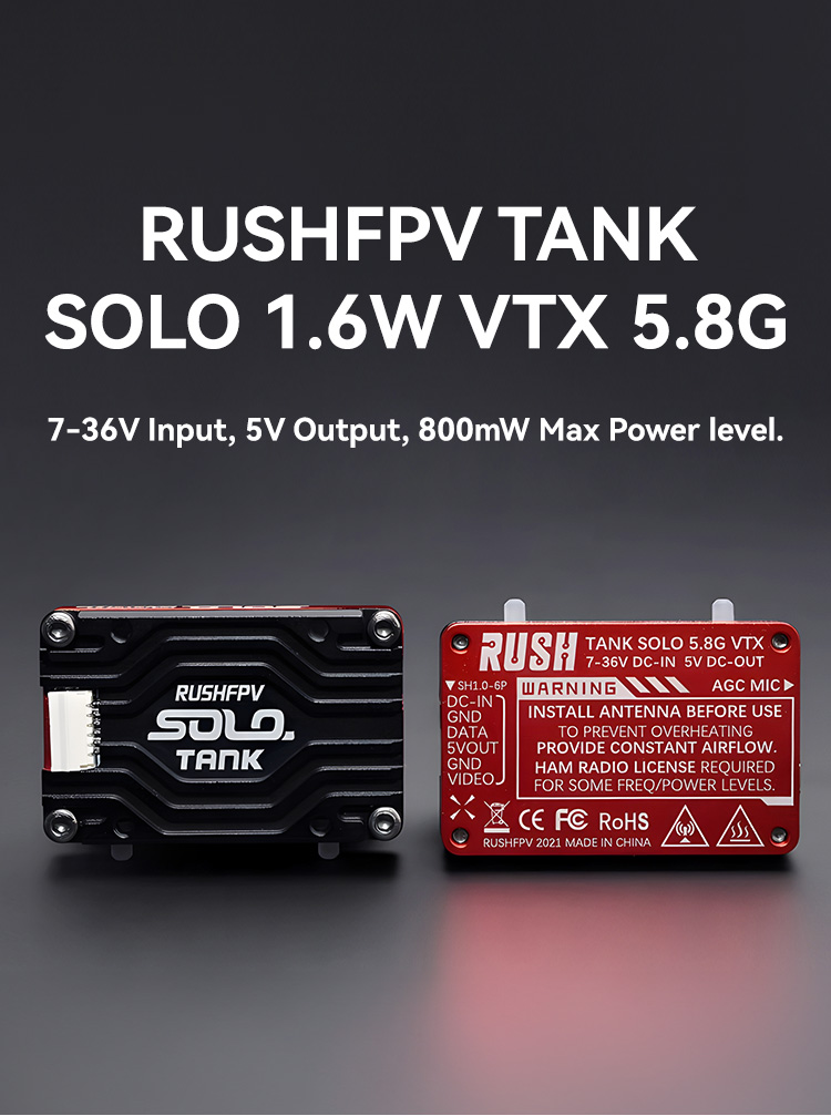 RushFPV Rush Tank SOLO 1W 5.8GHz VTX