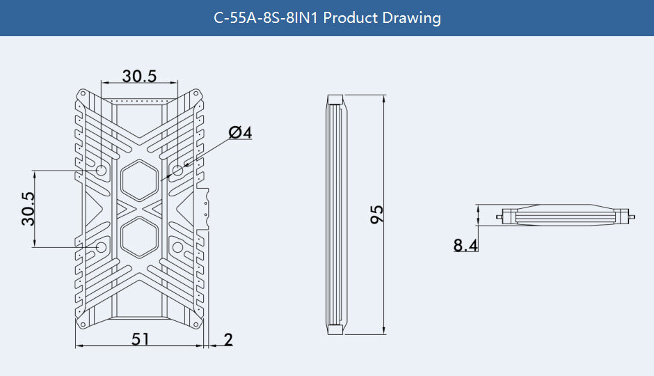 TMOTOR CINE55A 8S 8IN1 32BIT'S CHART