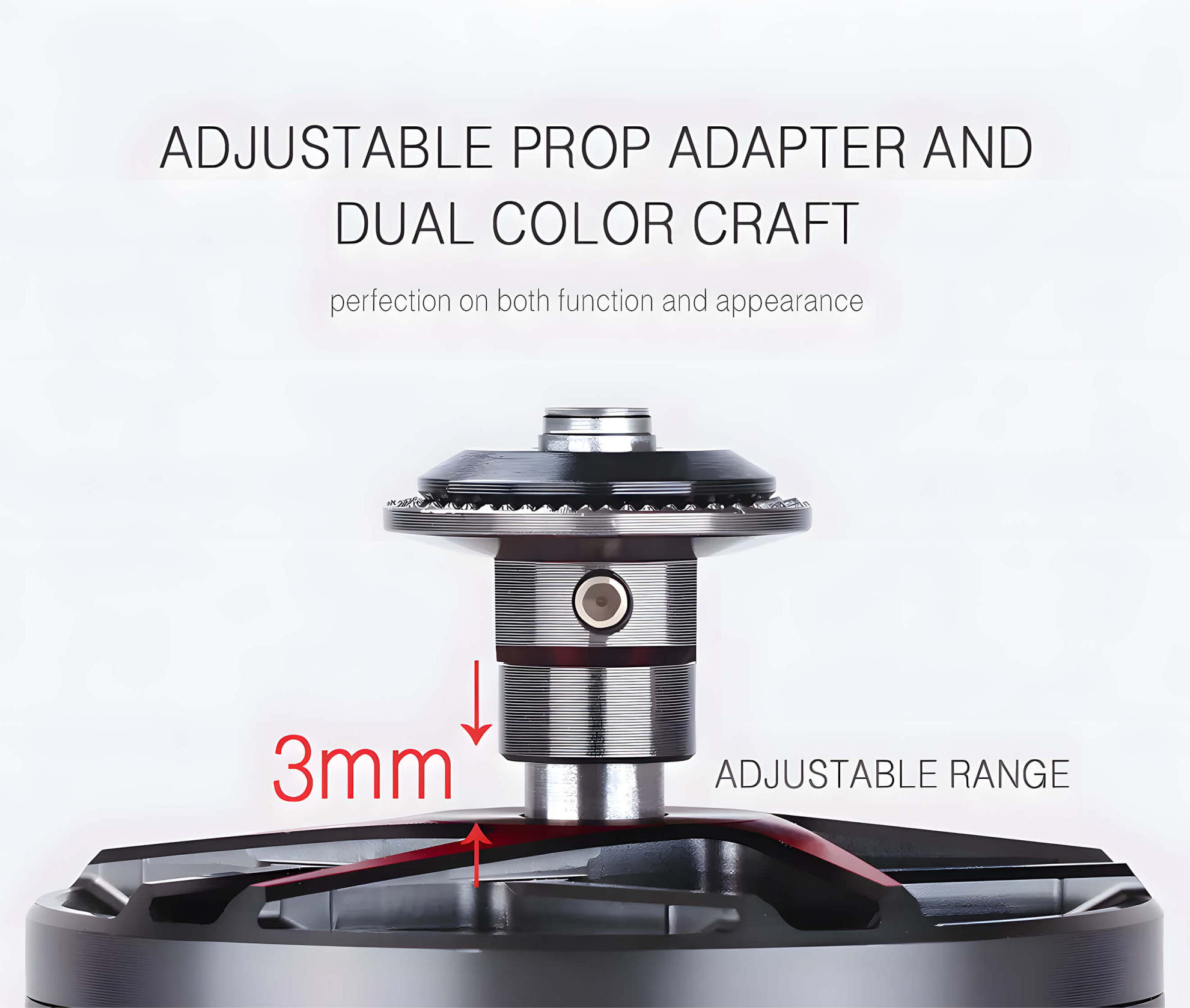adjustable prop adapter and dual color craft