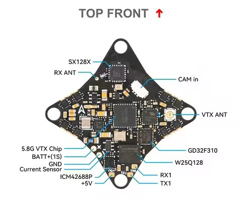 air brushless flight controller 5in1 diagram