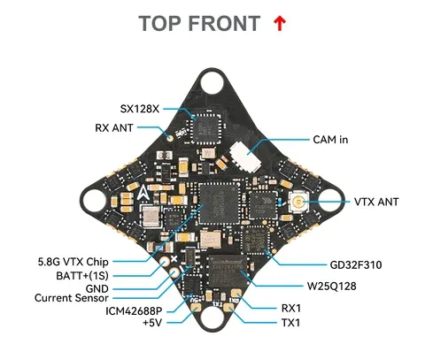 air brushless flight controller 5in1 diagram