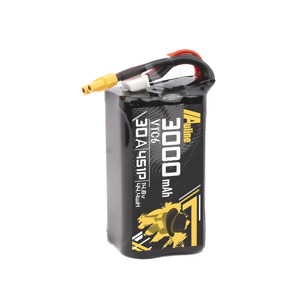 auline vtc6 4s 3000mah li ion battery 14.8v 30a xt60 fpv