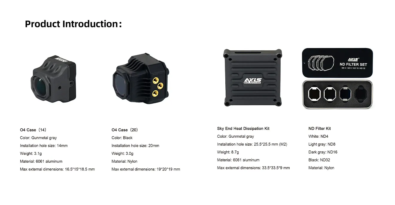 axisflying dji o4 lite drone lens modification
