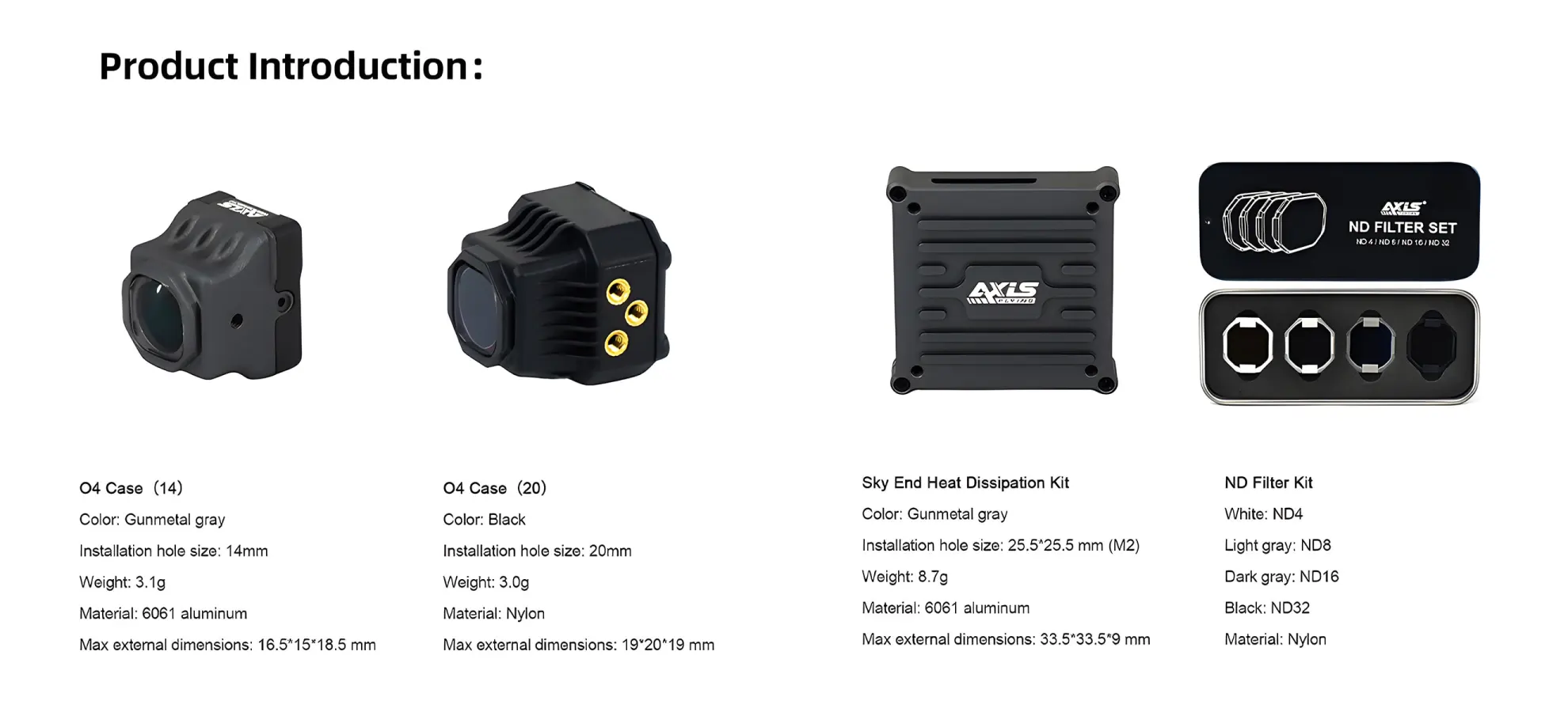 axisflying lens modification kit for dji o4 lite DETAILS