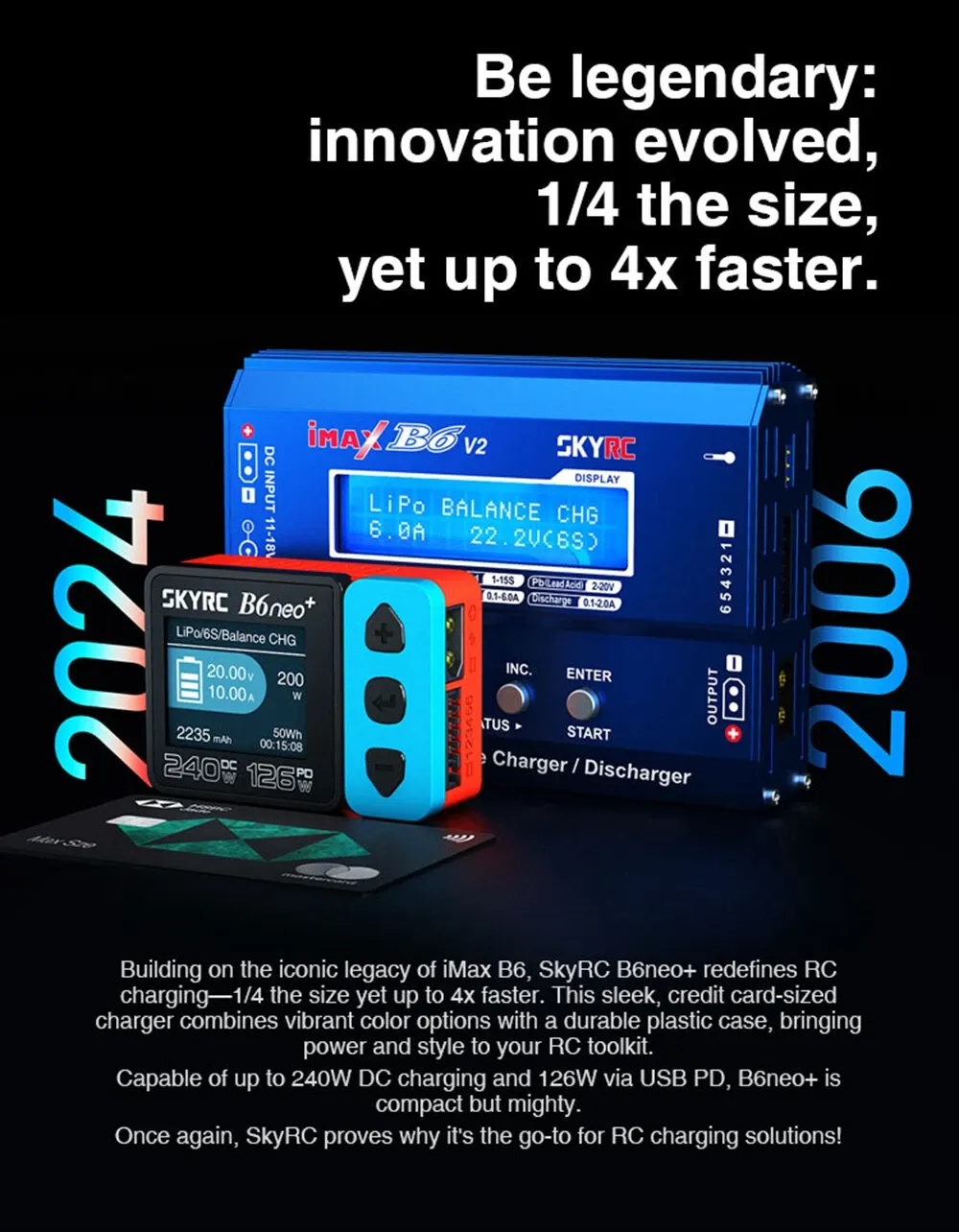 b6neo smart charger 4x faster