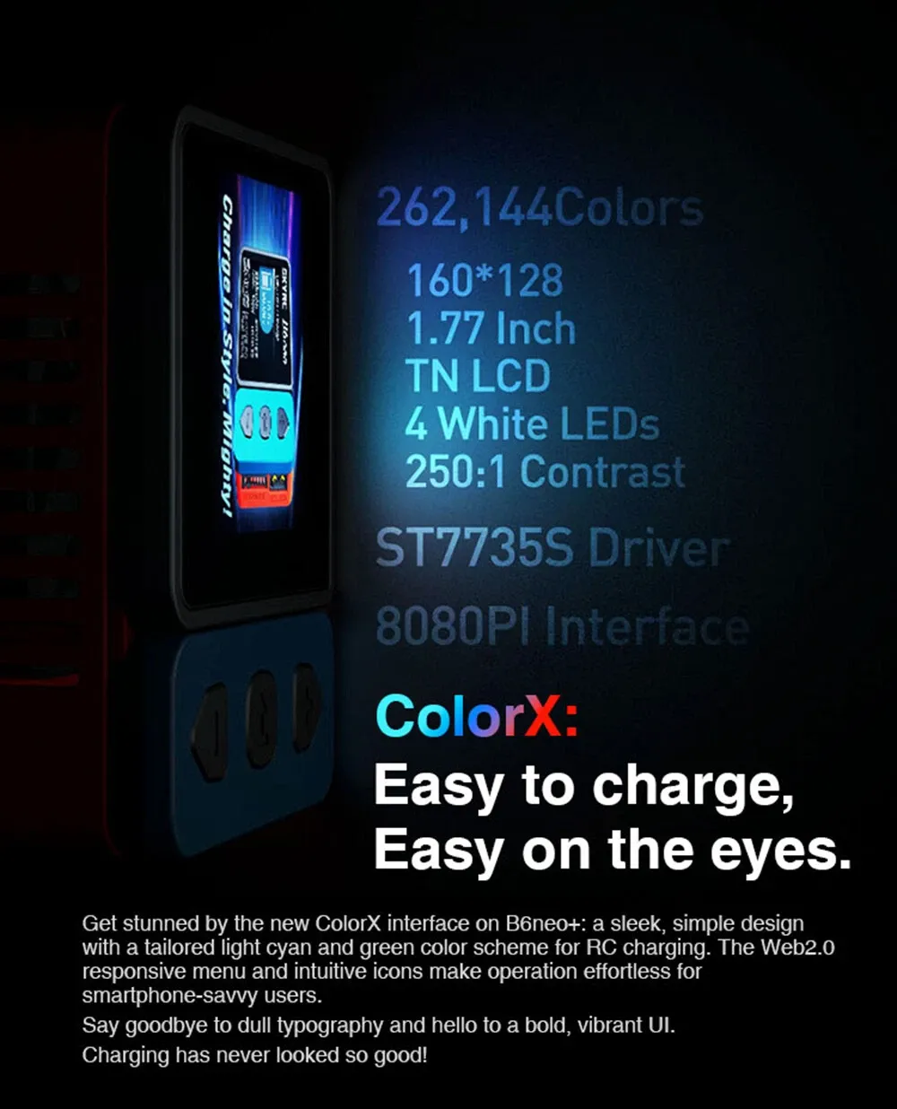 b6neo smart charger easy to charge