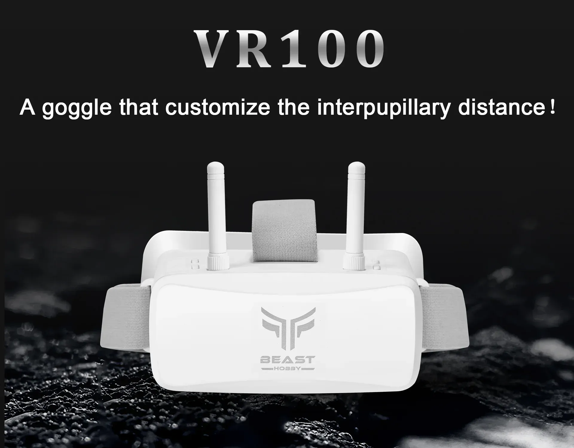 beasthobby vr100 analog fpv goggle adjustable