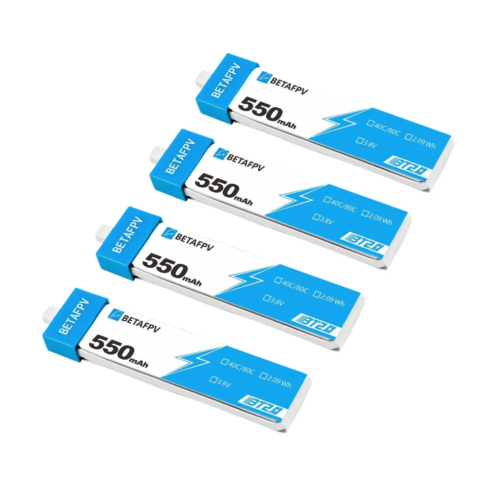 betafpv bt2.0 550mah 1s batter 4pcs