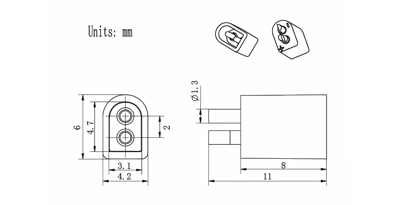 betafpv bt2.0 connector 10pcs size