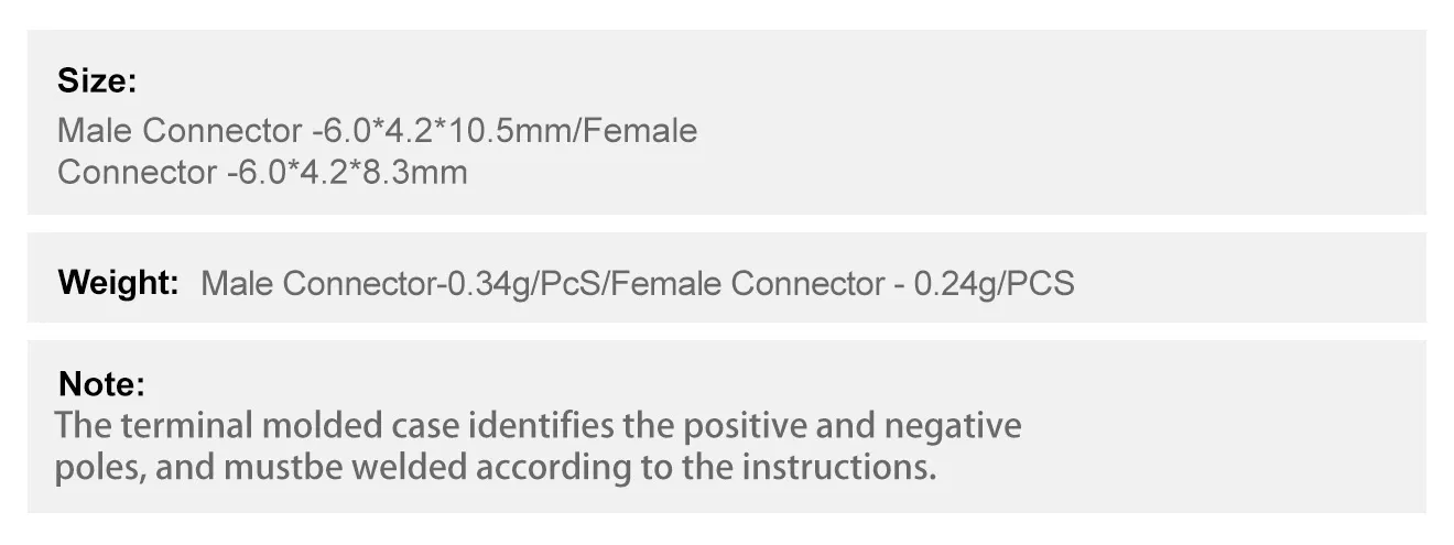 betafpv bt2.0 connector 10pcs spec