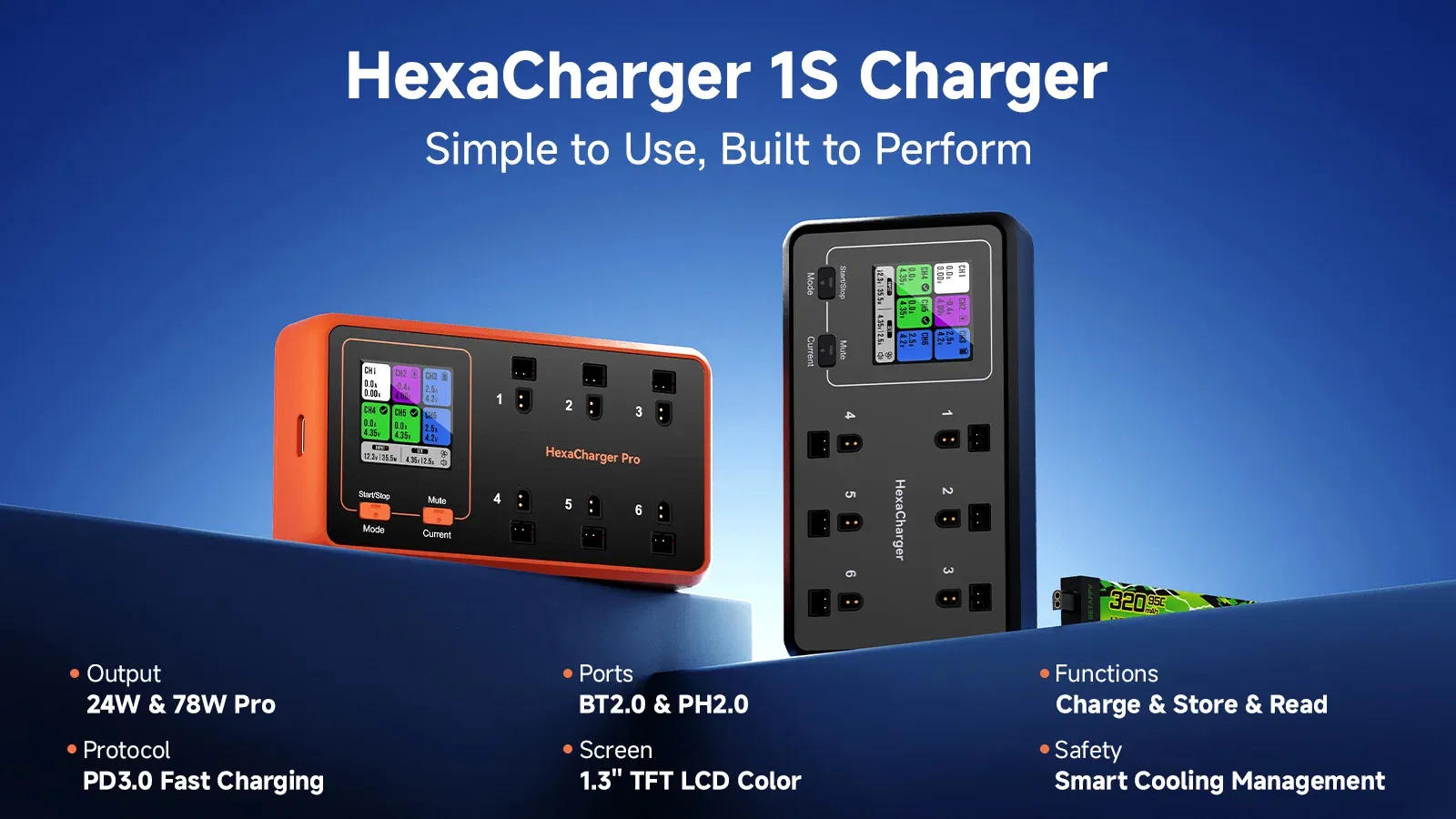 betafpv hexacharger 1s charger features