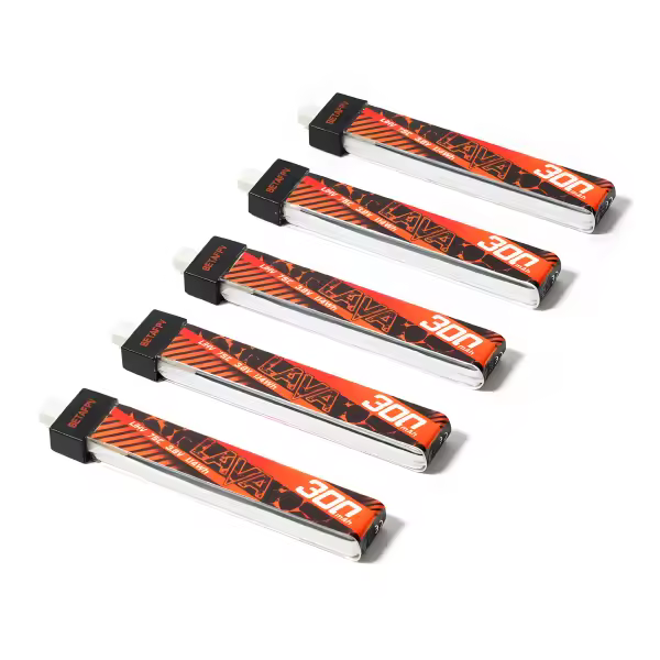 Betafpv Lava 1s 300mah 75c LiHV Batterie 5 Stück 2