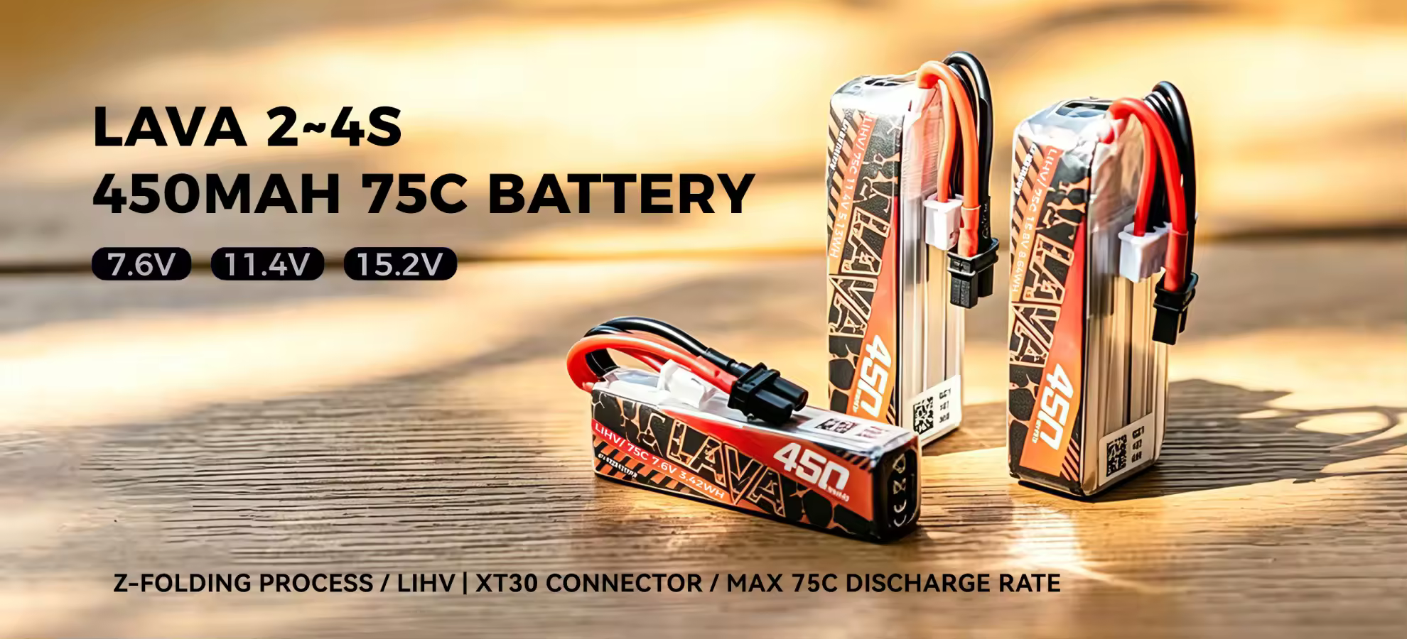 betafpv lava 2s 3s 4s 450mah main pc