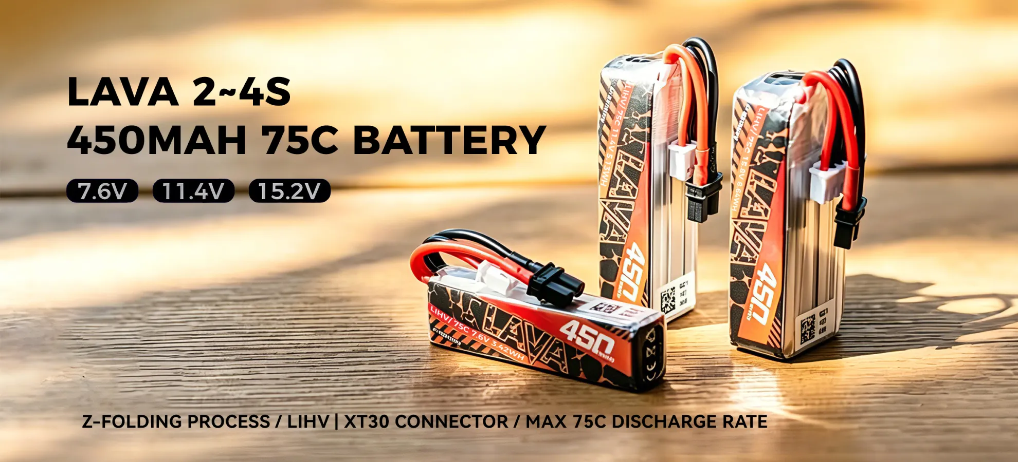 betafpv lava 2s 3s 4s 450mah main pc