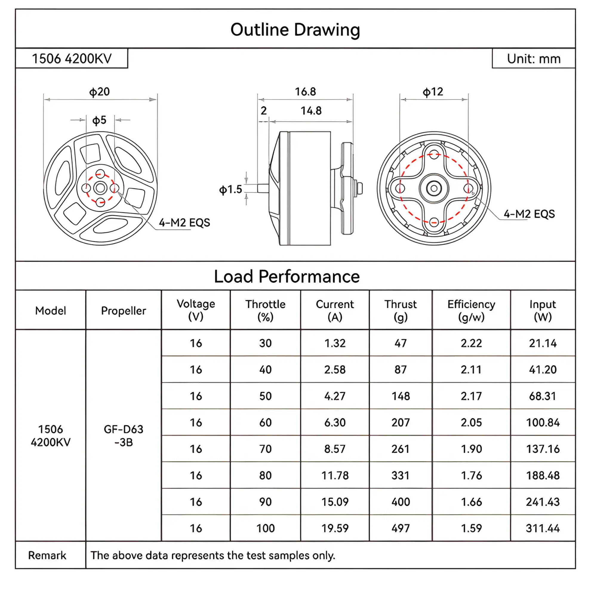 betafpv lava series 1506 4200kv brushless motors pc drawing