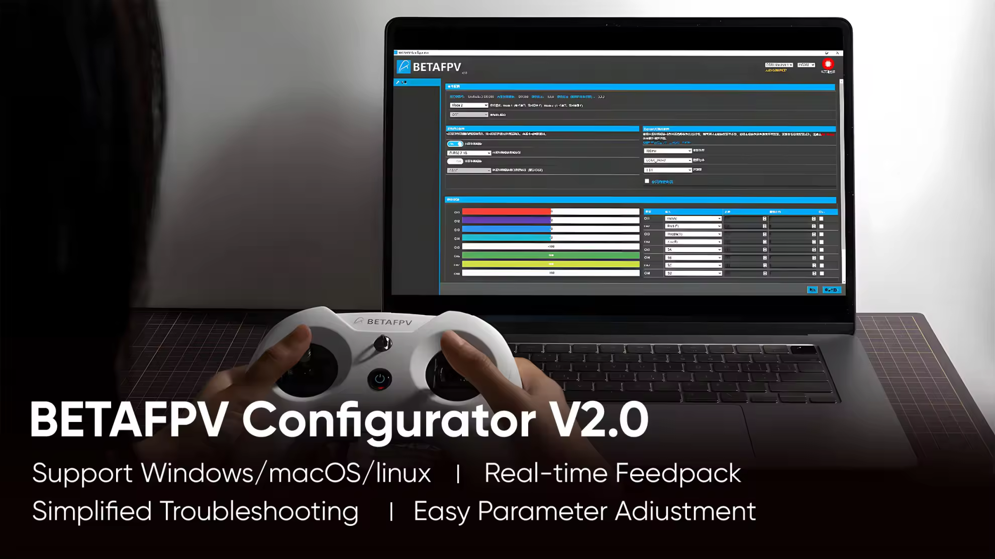 betafpv literadio 2 se radio transmitter range configurator