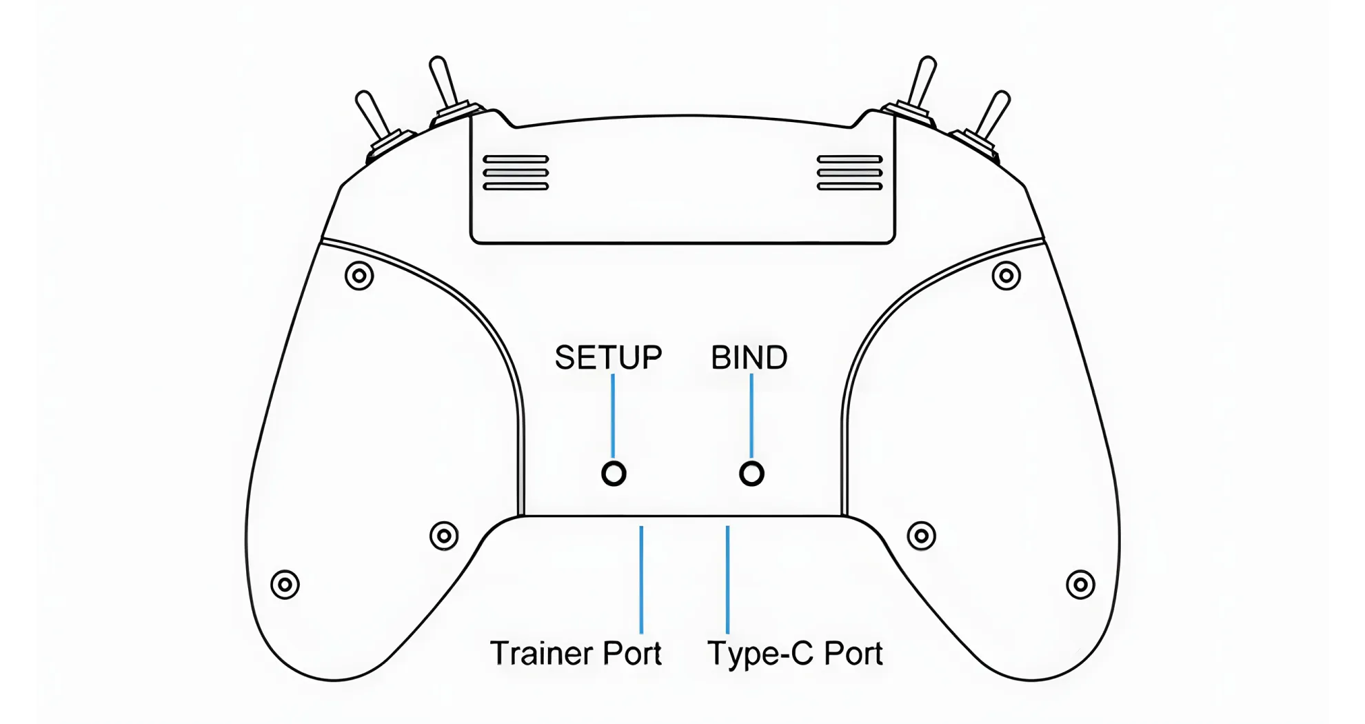 betafpv literadio 2 se radio transmitter range diagram back
