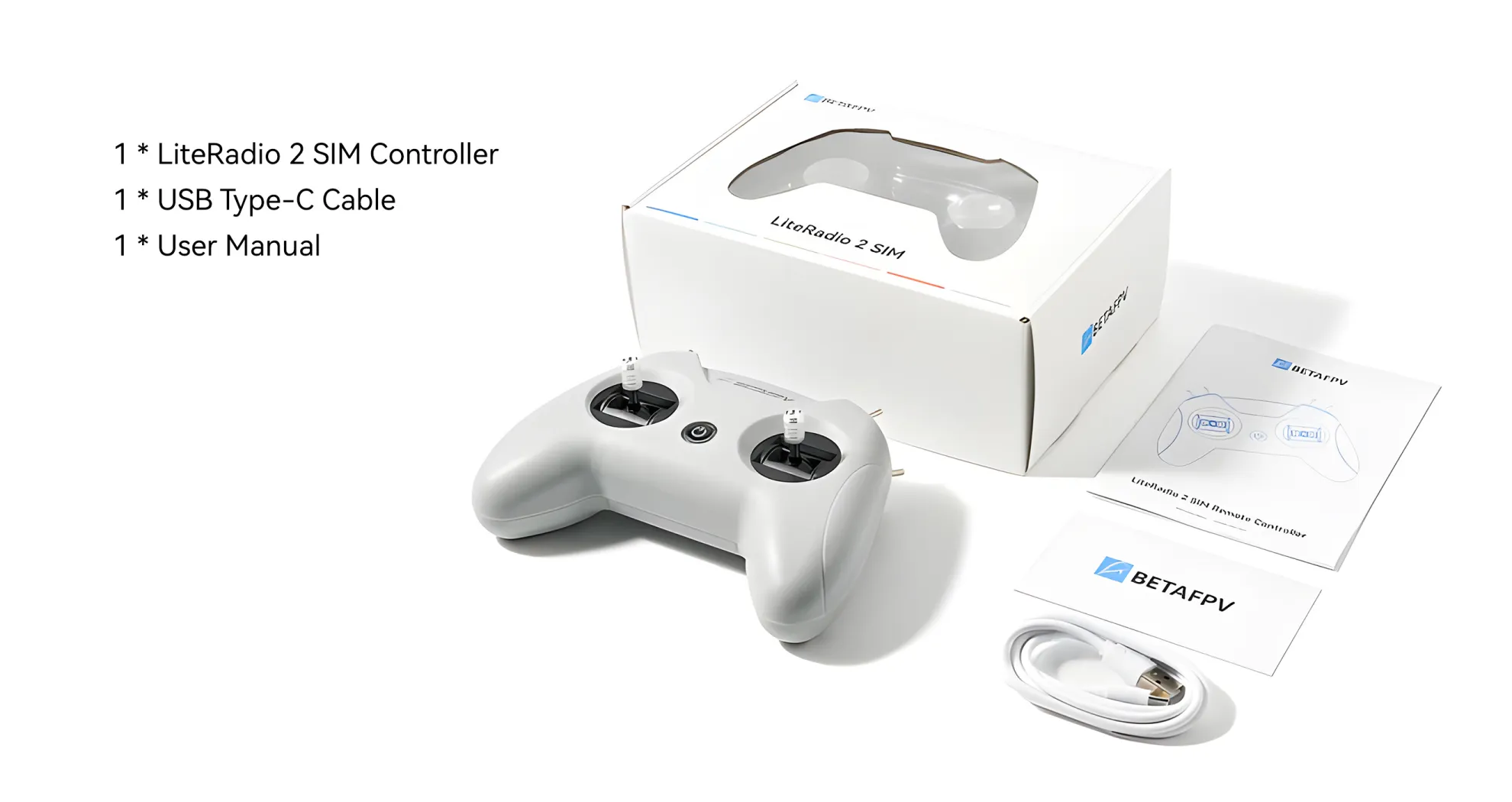 betafpv literadio 2 sim controller for fpv simulator training packing pc