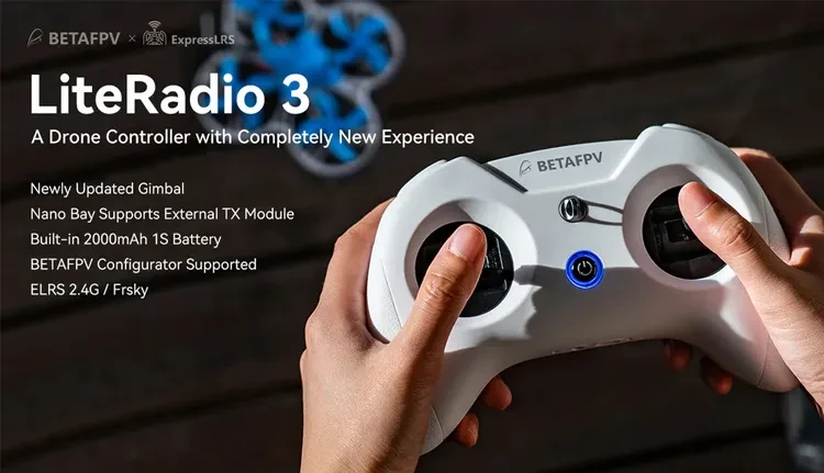 BETAFPV LiteRadio 3 radio transmitter with newly updated gimbal