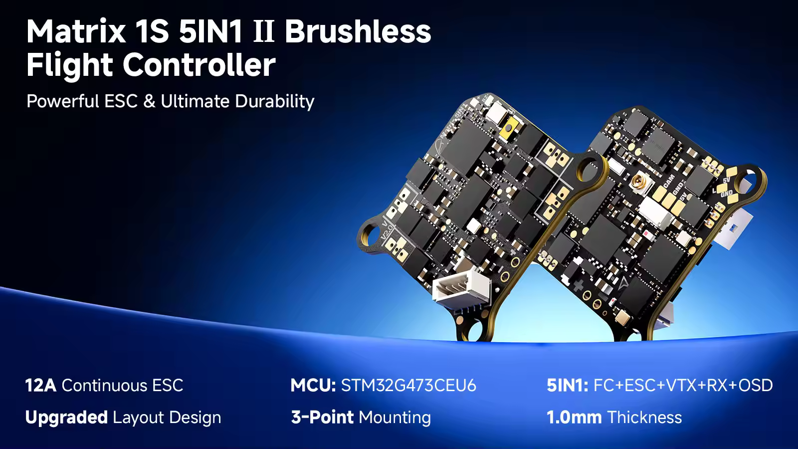 betafpv matrix 1s brushless flight controller 5in1 ii for whoop show