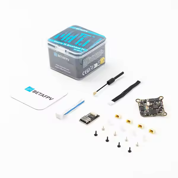 betafpv matrix 1s brushless flight controller 5in1 ii for whoop solder required package