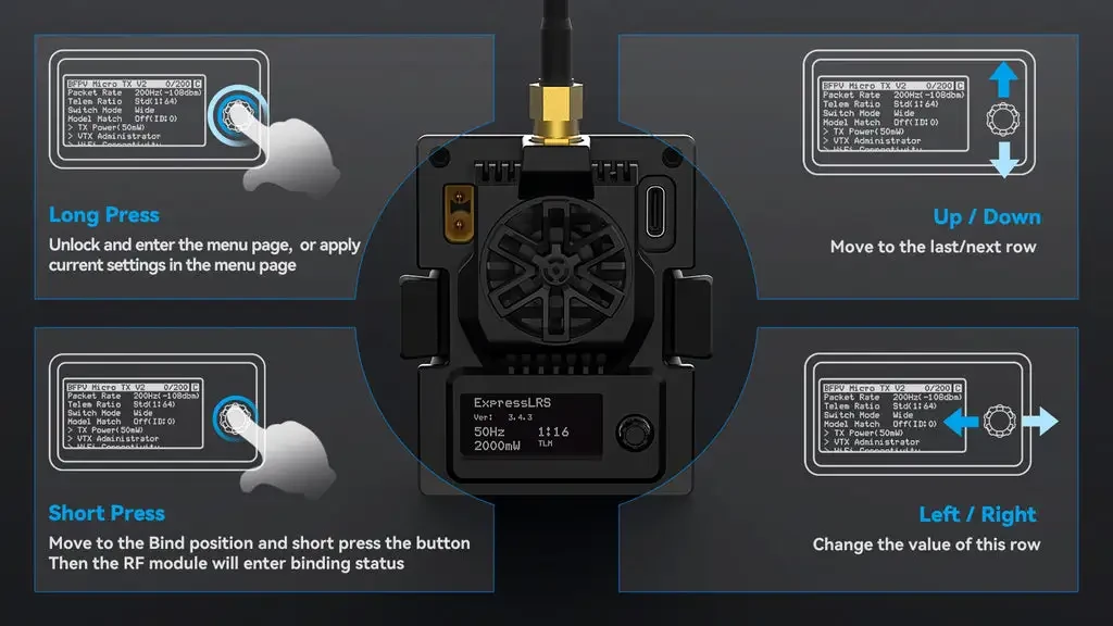 Betafpv micro tx v2 module usage