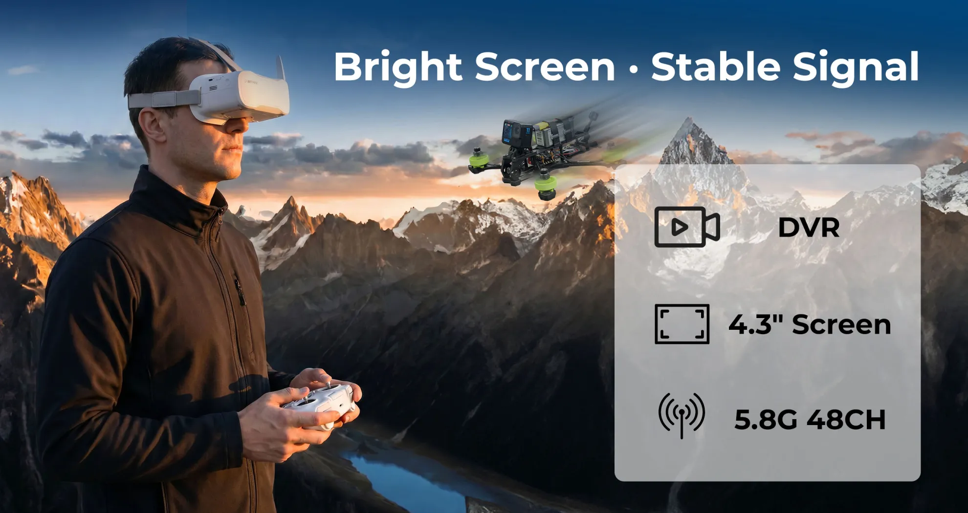 betafpv vr03 fpv goggles features pc