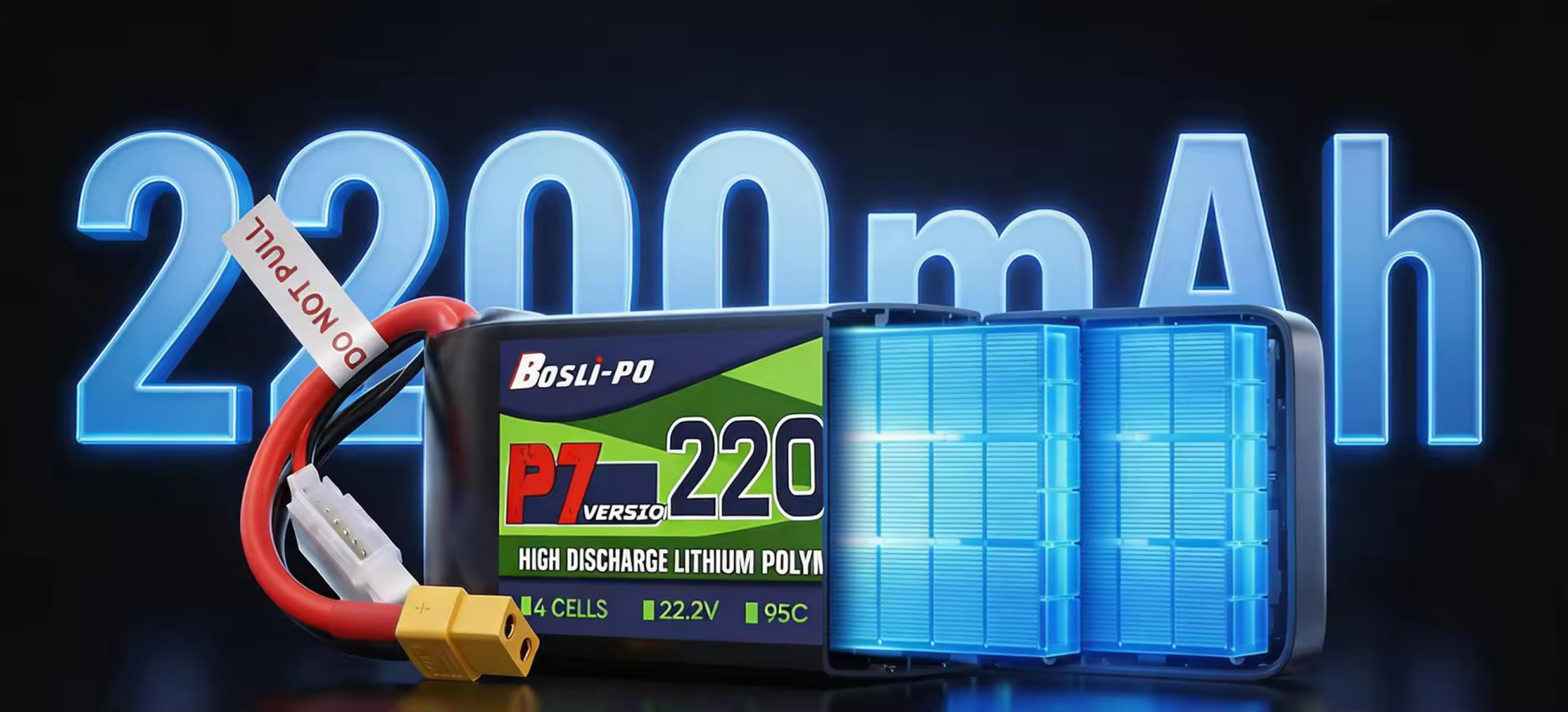 boslipo batteries 2200mah pc