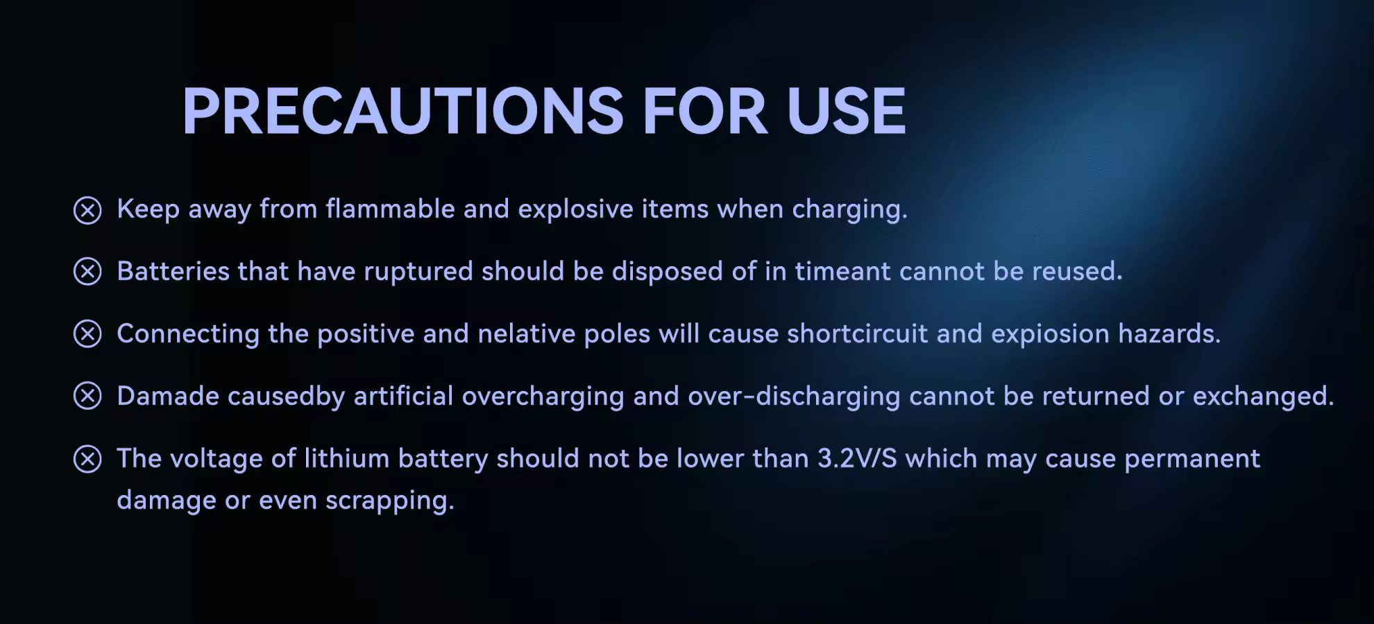 boslipo p7 1300mah 150c 4s6s8s fpv battery precautions for use