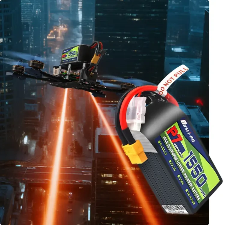 boslipo p7 1500mah 150c 6s battery
