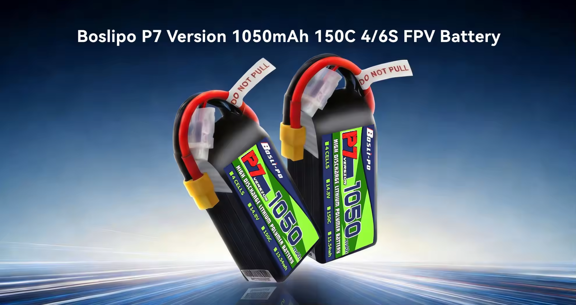 boslipo p7 version 1050mah 150c 6s fpv battery pc 1