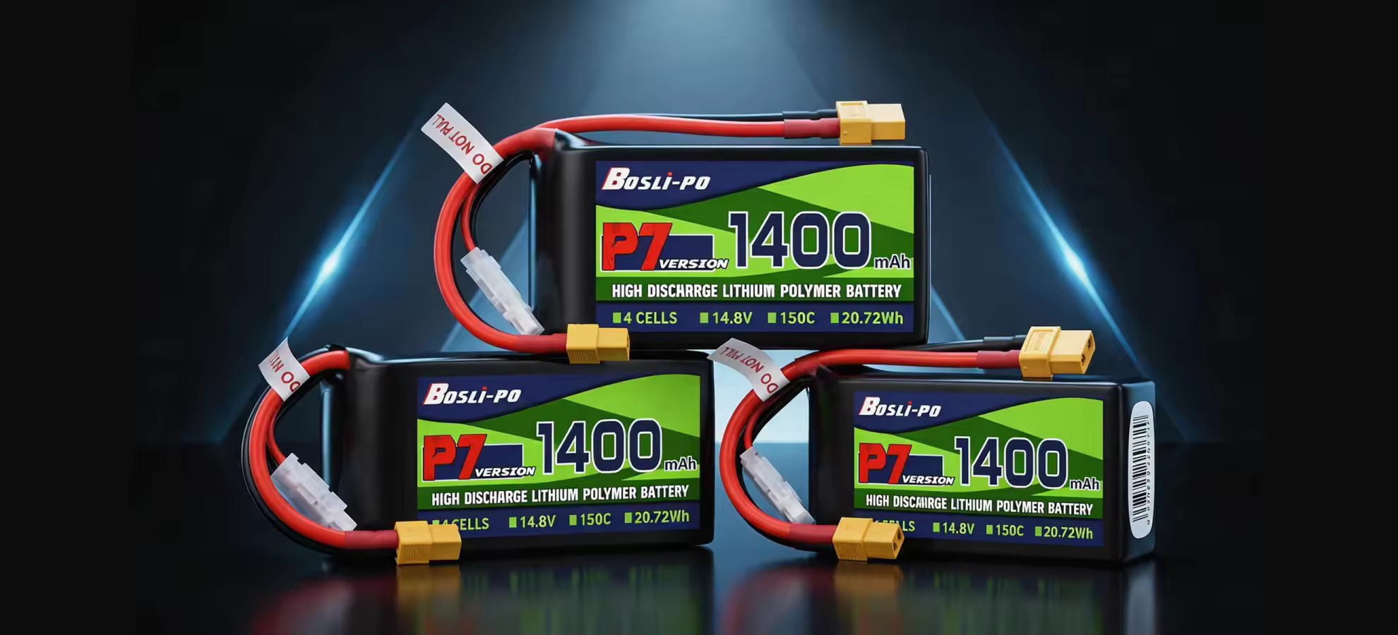 boslipo p7 version 1400mah 150c 4 6 8s fpv battery pc 2