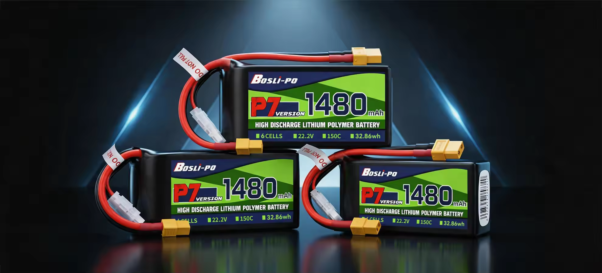 boslipo p7 version 1480mah 150c 6s fpv battery pc series
