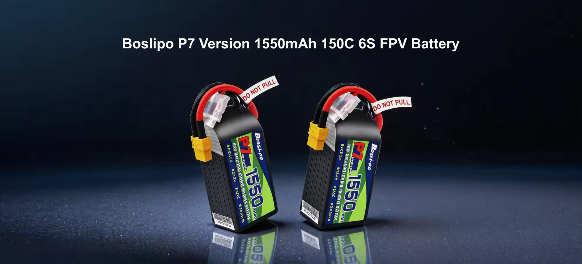 boslipo p7 version 1550mah 150c 6s fpv battery pc 1