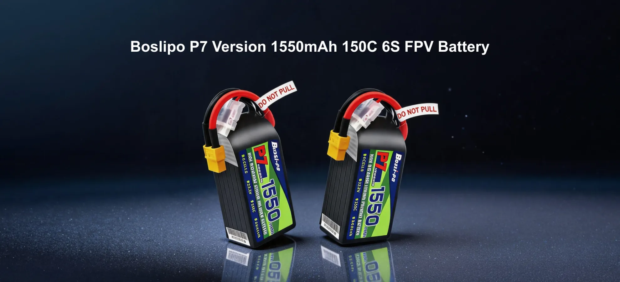 boslipo p7 version 1550mah 150c 6s fpv battery pc 1