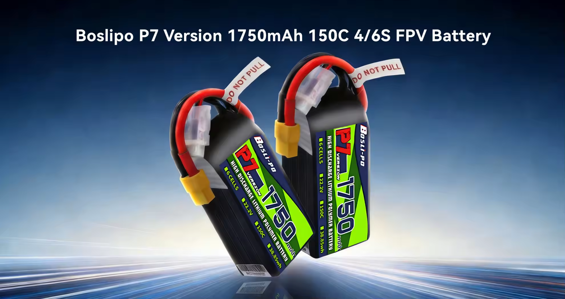 boslipo p7 version 1750mah 150c 6s fpv battery pc 1