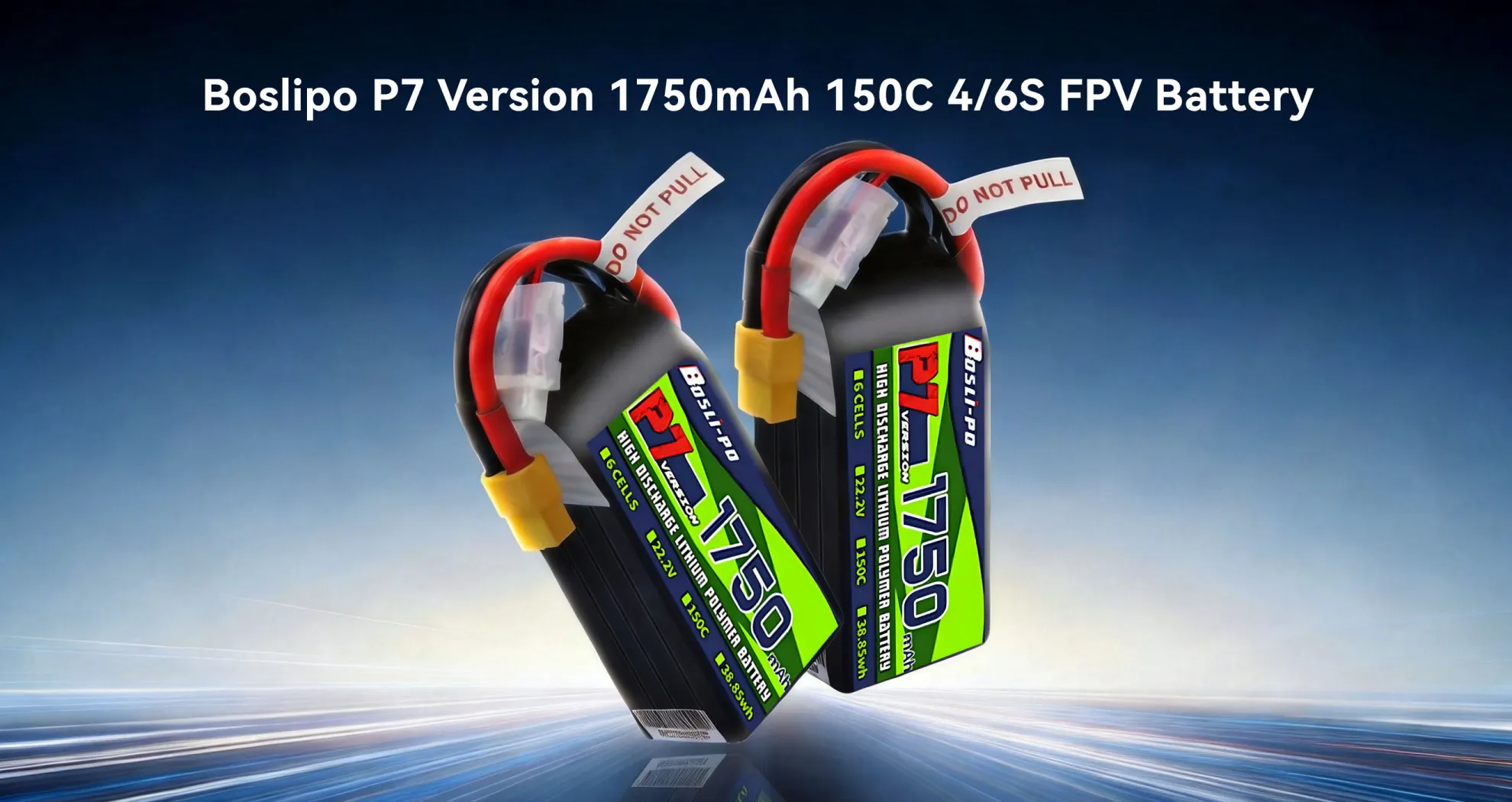 boslipo p7 version 1750mah 150c 6s fpv battery pc 1
