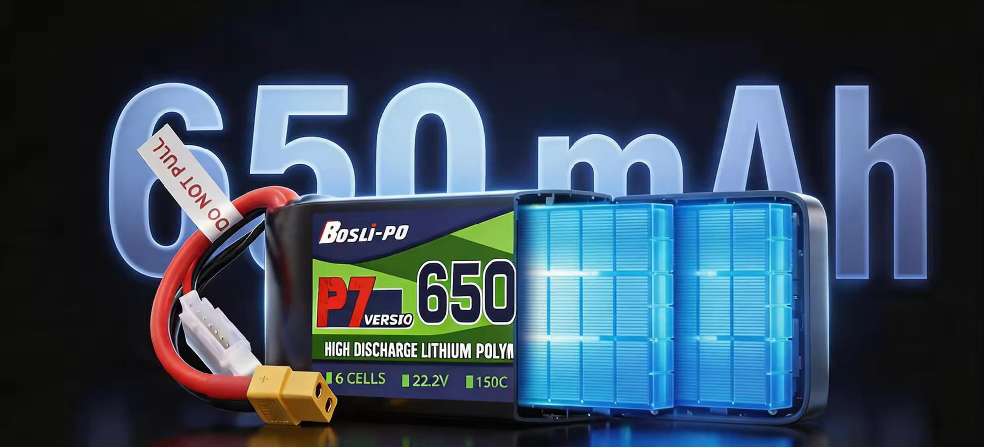 boslipo p7 version 650mah 95c 3 4 6s fpv battery pc 3