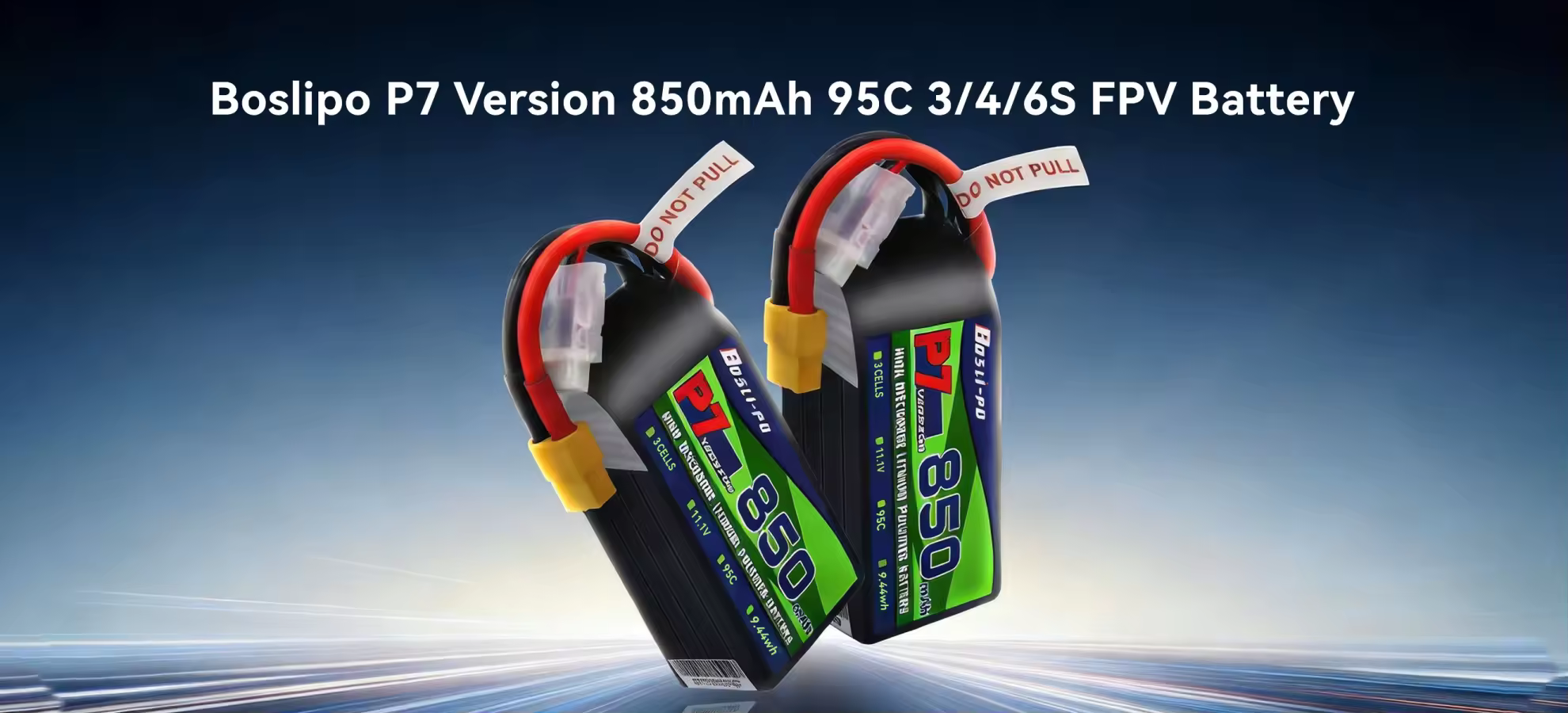 boslipo p7 version 850mah 95c 6s fpv battery pc 1