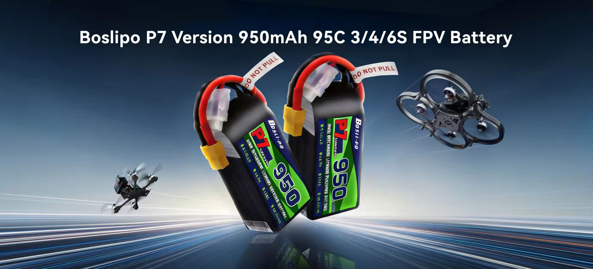 boslipo p7 version 950mah 150c 6s fpv battery pc 3 6s battery