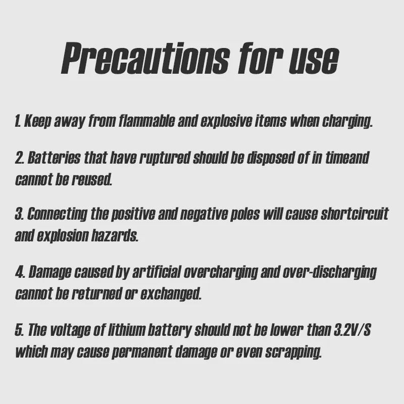 Boslipo P7 Version FPV Battery Precaution for Use