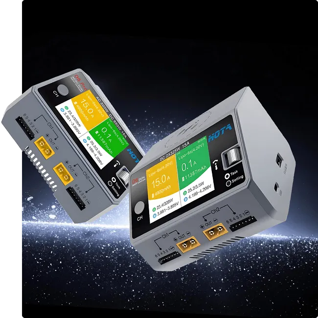brand featured product hota d6 pro 325w 15a dual channel charger