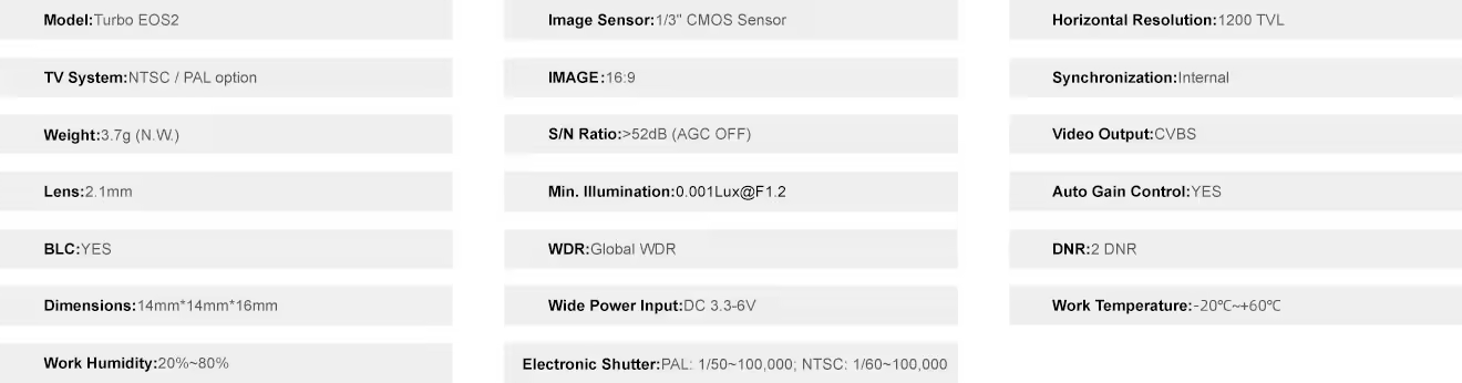 caddx turbo eos2 v2 camera spac