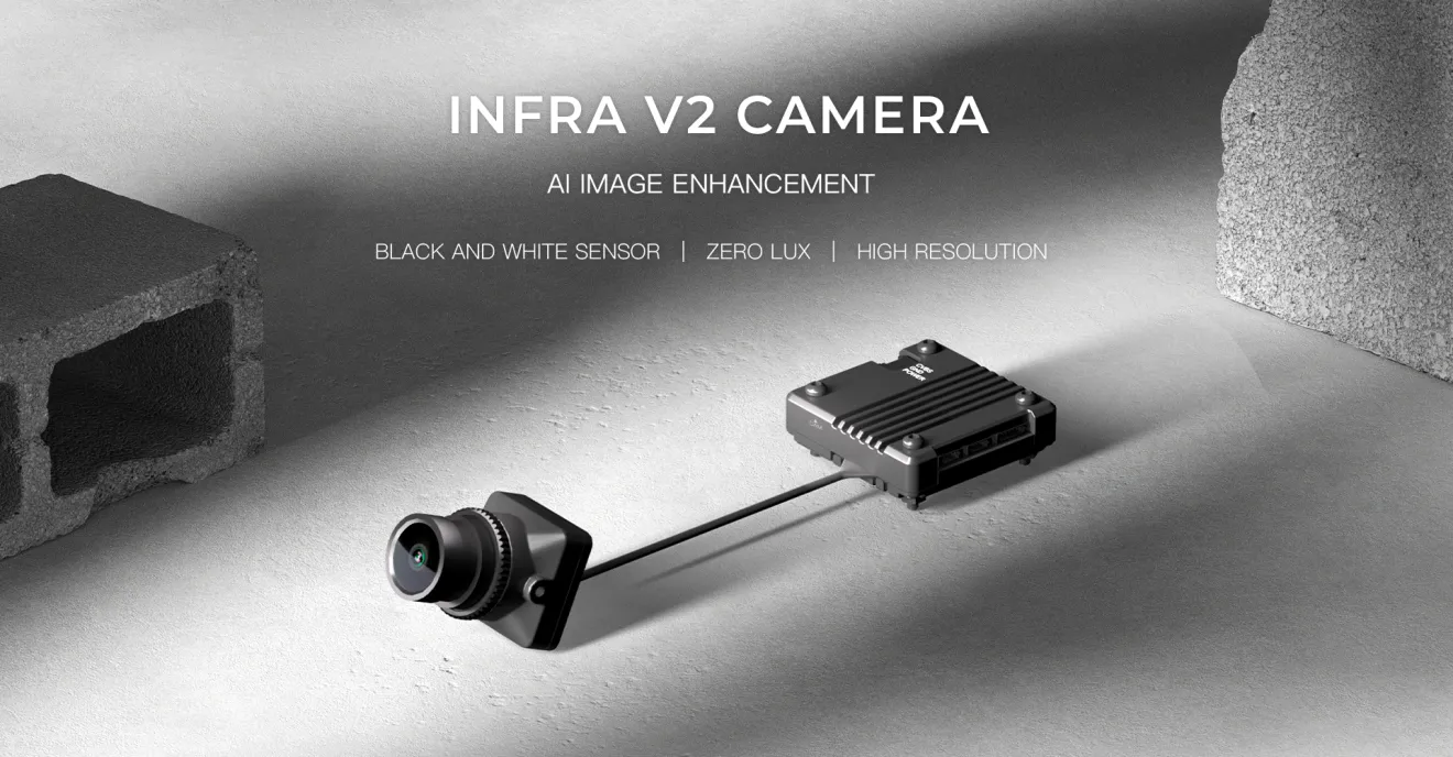 CaddxFPV Infra V2 Camera AI Image Enhancement