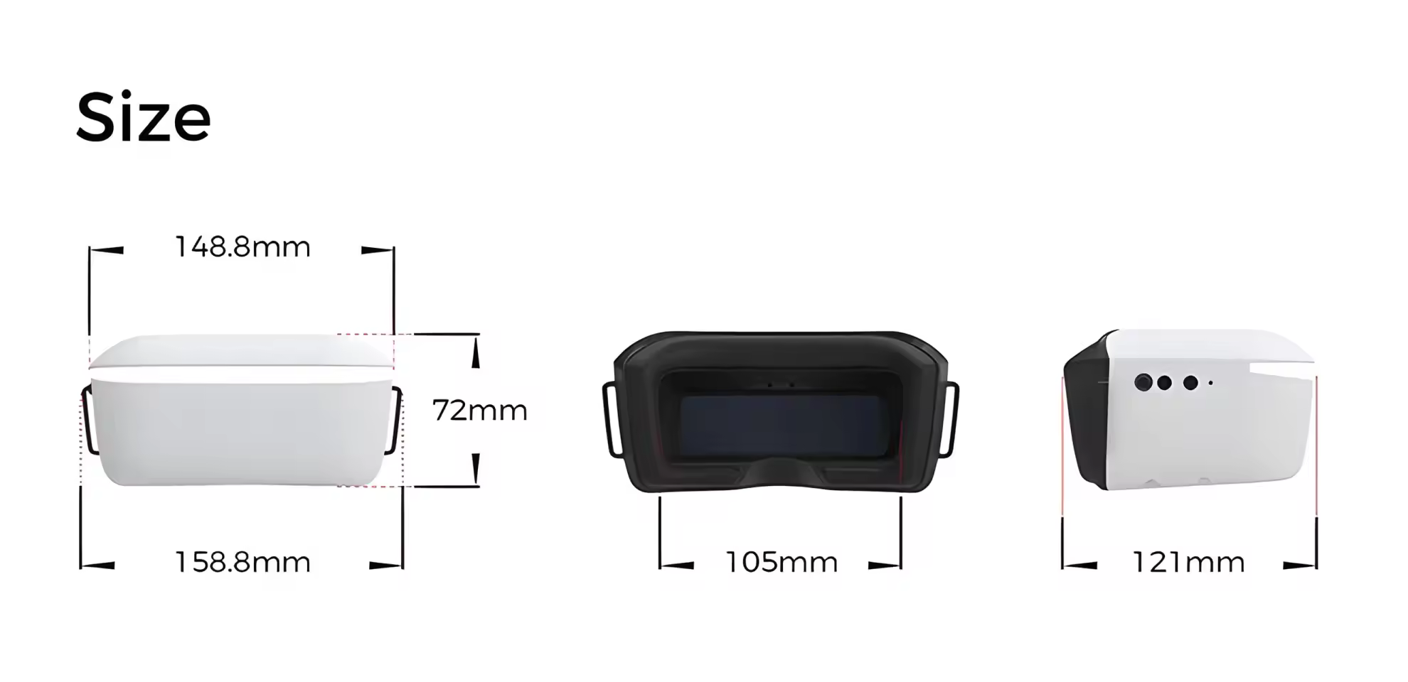 caddxfpv walksnail avatar hd goggles l 1080p pc h5 size